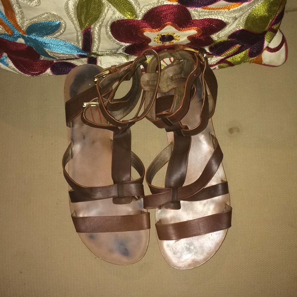 Gladiator ankle strapped MK sandals